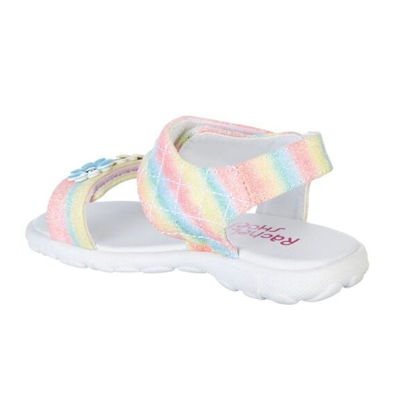 Rachel Shoes Girls 5 Toddler Karla Rainbow Multi Sandals - Picture 9 of 13